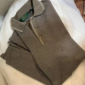 Northwest Territory NWT Polo SS 1/4 Button Collar Browns Shirt Polo Men's M